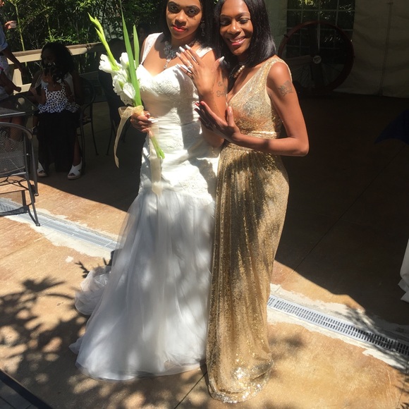 Illusion wedding gown - Picture 3 of 5